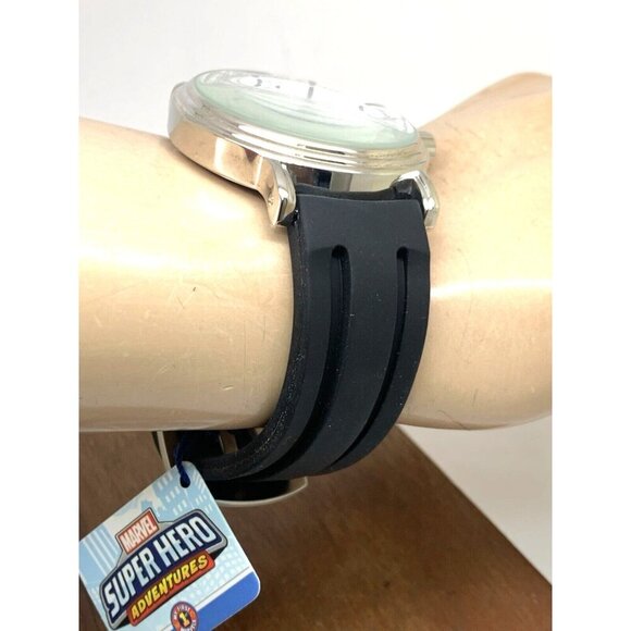 Marvel Men's Watch Spider-Man Avengers WMA000309 Quartz Black Rubber Band 43mm - Picture 12 of 14